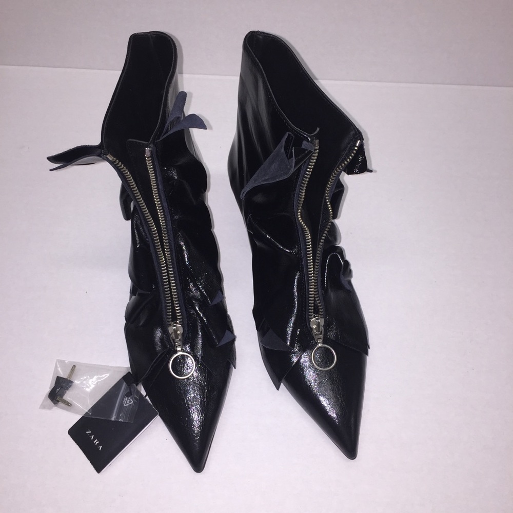 Zara Pointy Toe - Zip Up Bootie